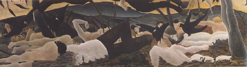 Henri Rousseau detail from War oil painting image
